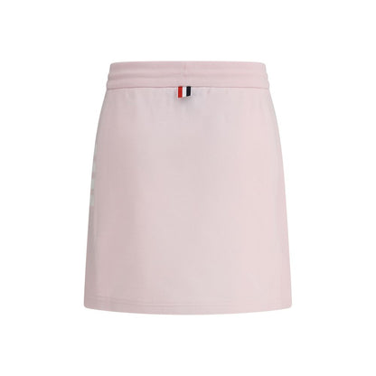 Skirt by Thom Browne for women in cotton multicolor & signature features a sublime silhouette, showcasing the sublime design of the Women's Cotton Mini Skirt in a sophisticated mini.
