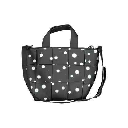 Crossbody Shopper Tote Handbag by Desigual for women in faux leather & canvas black & print features a exquisite silhouette, showcasing a secure zipper and exquisite with versatile crossbody-strap, adjustable-strap, detachable-strap & handle for a exquisite finish.