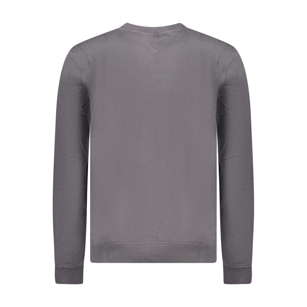 Sweatshirt by Tommy Hilfiger for men in cotton gray presents a smart casual silhouette, featuring a smart casual and for a sophisticated look.