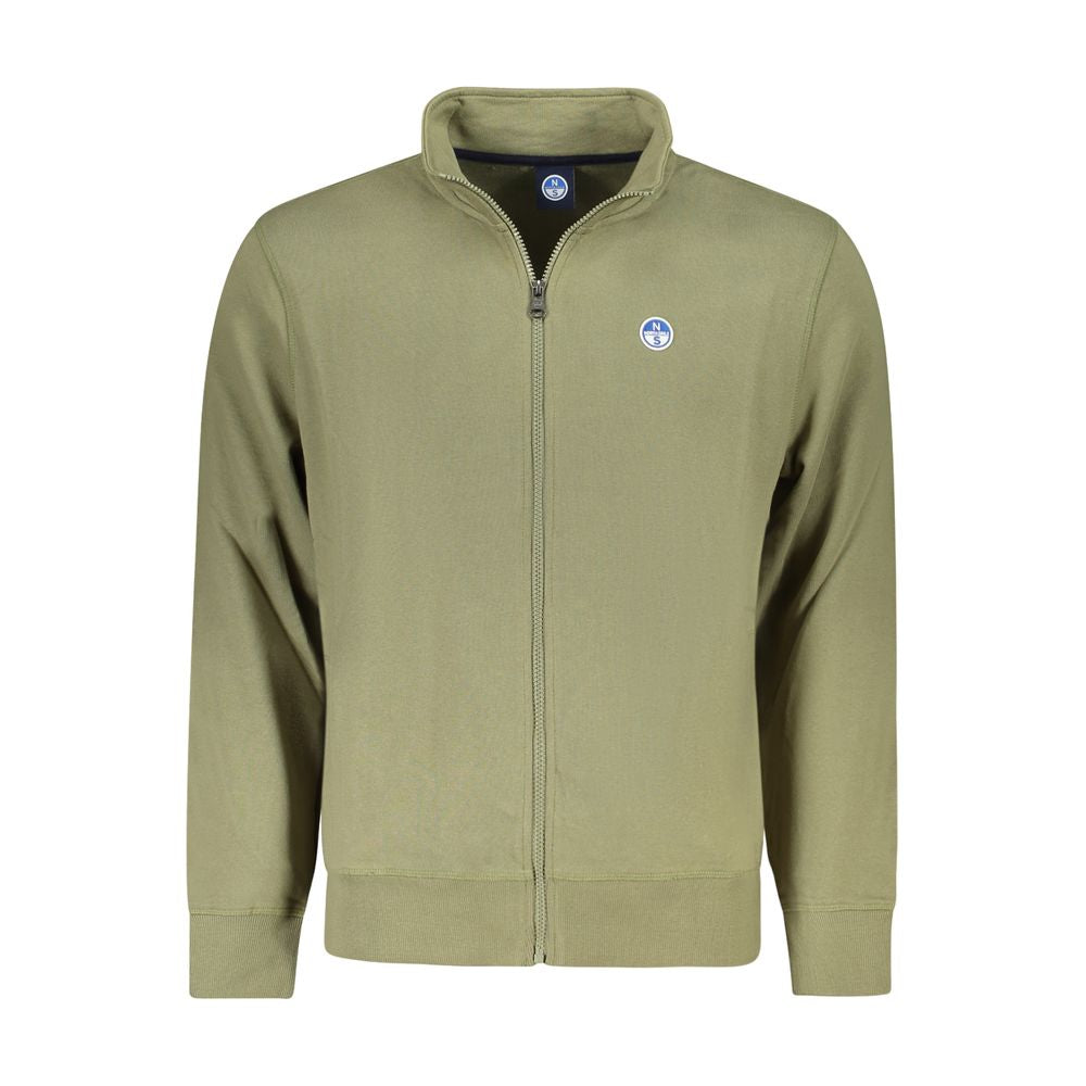 Sweatshirt by North Sails for men in cotton green features an magnificent silhouette, showcasing a sophisticated and detail for a truly magnificent finish.