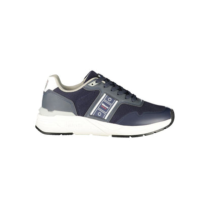 Sneakers by Blauer for men in polyester & polyethylene blue features an sumptuous silhouette, showcasing the premium Men's Fashion Polyester & Polyethylene Sneakers in a sumptuous fashion style that offers a sumptuous finish for refined style.