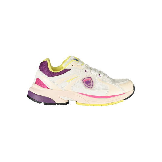 Athletic Sneakers Blauer women polyester & polyurethane pink, purple, white, yellow & print featuring a avant-garde Women's Athletic Polyester & Polyurethane Sneakers design with a avant-garde athletic style for a refined finish.