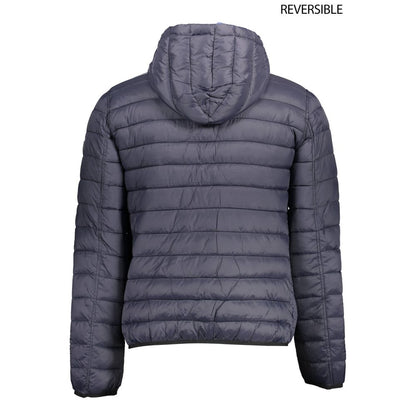 Jacket by U.S. POLO ASSN. for men in nylon navy features a smart silhouette, perfectly accentuated by its unique and functional pockets for a smart finish.
