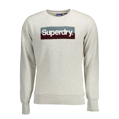 Sweatshirt Sweater by Superdry for men in cotton gray showcases an masterful silhouette, artfully detailed with a masterful round neckline and for a sophisticated, premium finish.