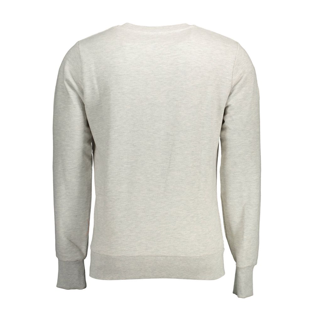 Sweatshirt Sweater by Superdry for men in cotton gray showcases a discreet silhouette, finished with a discreet and for a discreet look.