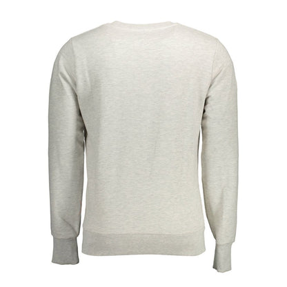 Sweatshirt Sweater by Superdry for men in cotton gray showcases a discreet silhouette, finished with a discreet and for a discreet look.