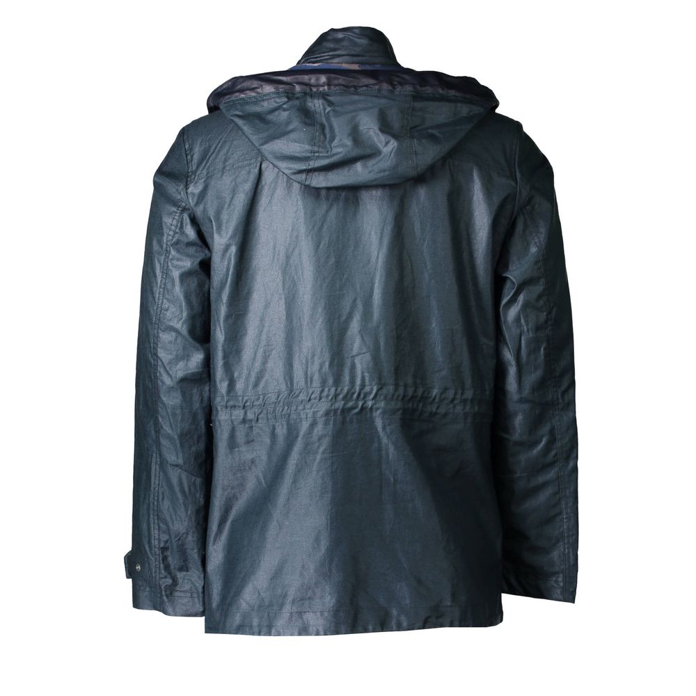 Hooded Jacket by Geox for men in polyester green presents a authentic silhouette, artfully detailed with a authentic and functional pockets & hooded for a premium authentic finish.