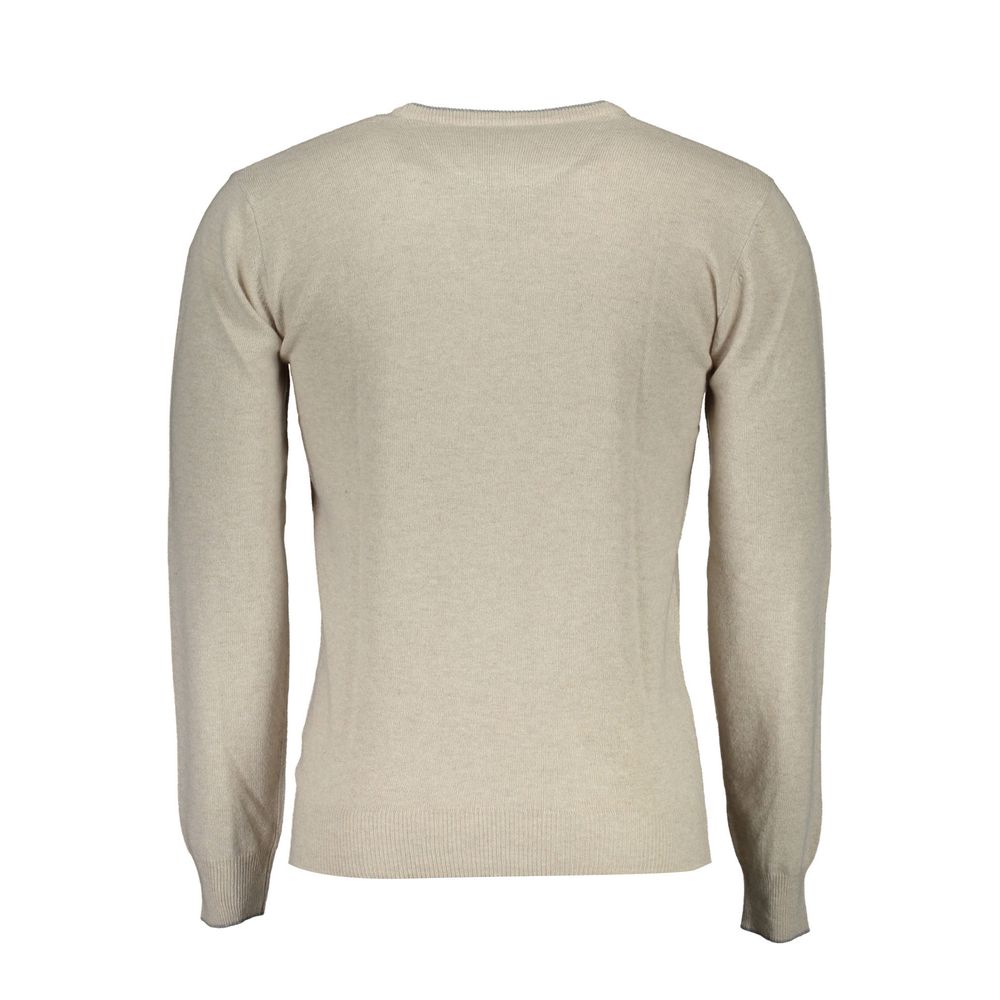 Sweater by U.S. POLO ASSN. for men in wool beige features an polished silhouette, showcasing refined and a sophisticated for a truly polished finish.