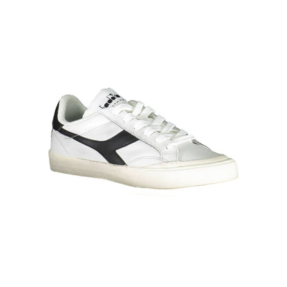 Sneakers by Diadora for women in fabric white features an sumptuous silhouette, showcasing the premium Women's Fashion Fabric Sneakers in a sumptuous fashion style that offers a sumptuous finish for refined style.