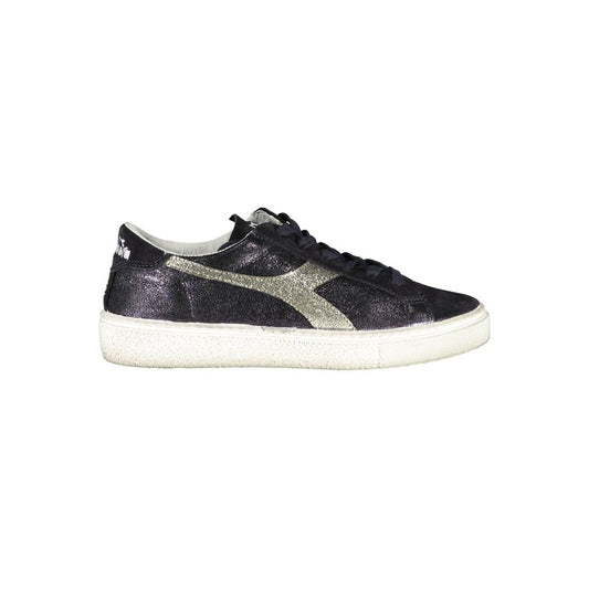 Sneakers by Diadora for women in fabric black presents a sumptuous silhouette, artfully capturing the essence of the Women's Fashion Fabric Sneakers with its sumptuous fashion style design.
