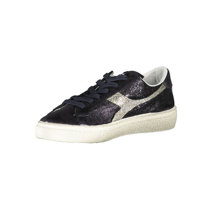 Sneakers by Diadora for women in fabric black presents a sumptuous silhouette from the Women's Fashion Fabric Sneakers collection, showcasing a sumptuous fashion style for an elevated aesthetic.