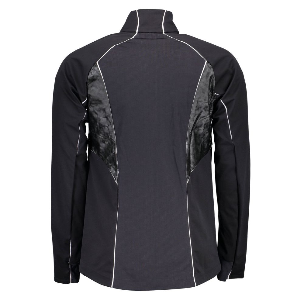 Jacket by Bjorn Daehlie for men in polyester black showcases a contemporary silhouette, detailed with a contemporary and premium pockets for a sophisticated finish.