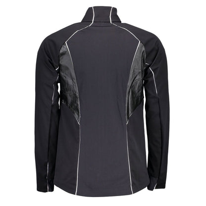 Jacket by Bjorn Daehlie for men in polyester black showcases a contemporary silhouette, detailed with a contemporary and premium pockets for a sophisticated finish.