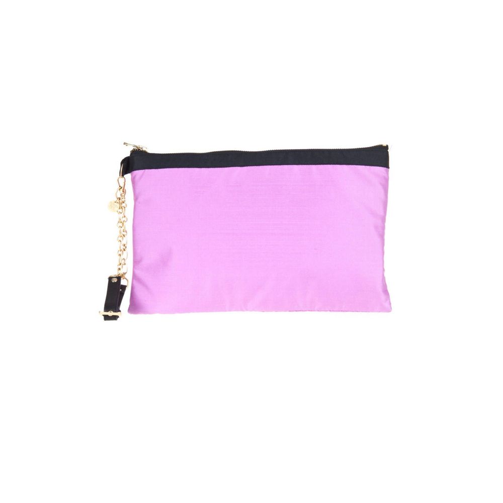 Handbag by Patrizia Pepe for women in silk purple features a exquisite silhouette, showcasing a secure zipper and exquisite with versatile for a exquisite finish.