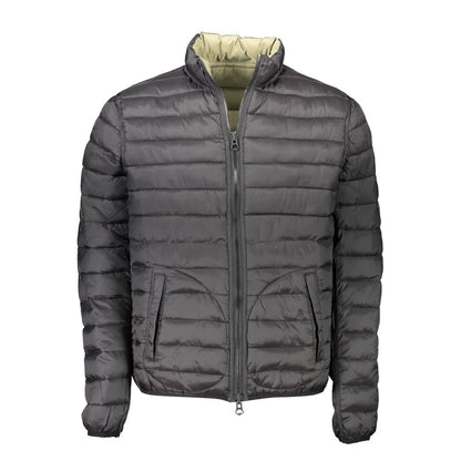 Jacket by U.S. POLO ASSN. for men in nylon green showcases a contemporary silhouette, detailed with a contemporary and premium pockets for a sophisticated finish.