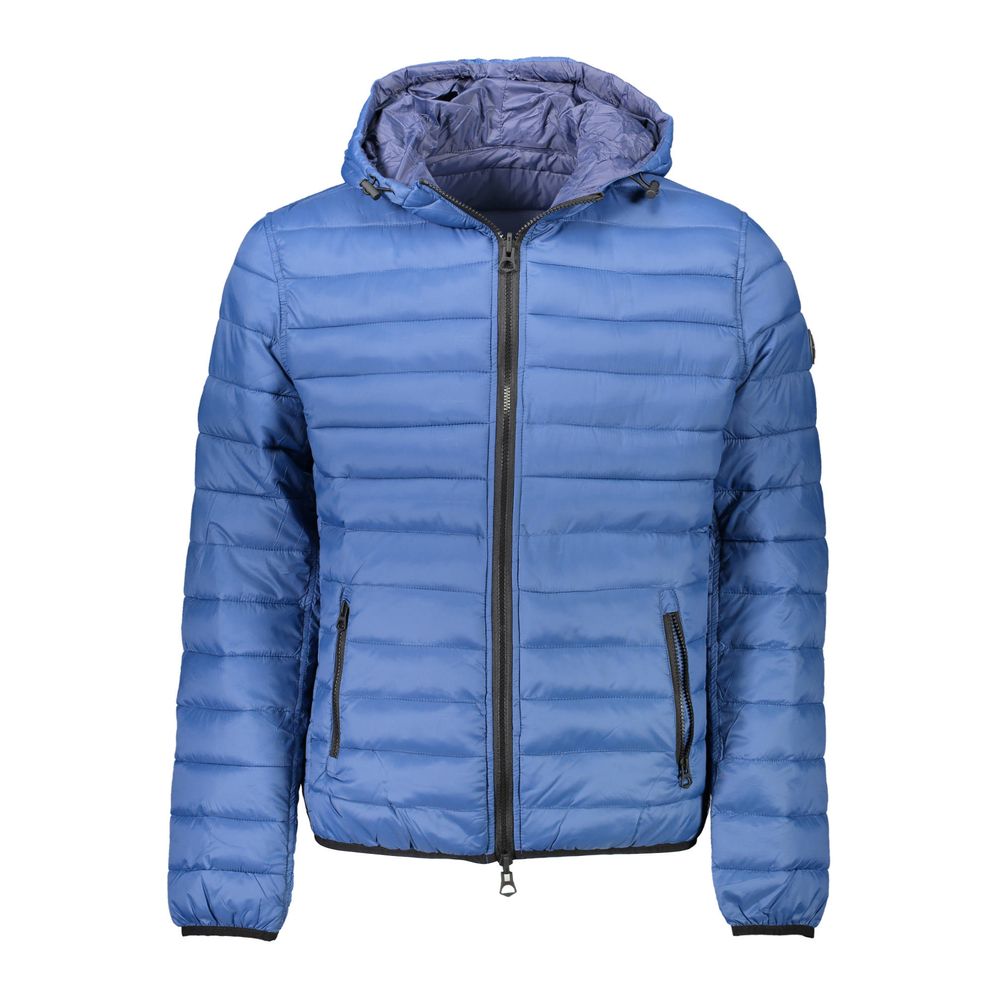 Hooded Jacket by U.S. POLO ASSN. for men in nylon blue presents a authentic silhouette, artfully detailed with a authentic hooded neckline and functional pockets & hooded for a premium authentic finish.