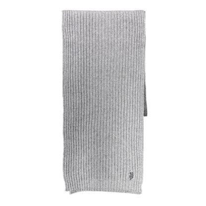 Scarf by U.S. POLO ASSN. for men in wool gray presents a ethereal silhouette, artfully capturing the sophisticated design and premium aesthetic of the Wool Scarf.