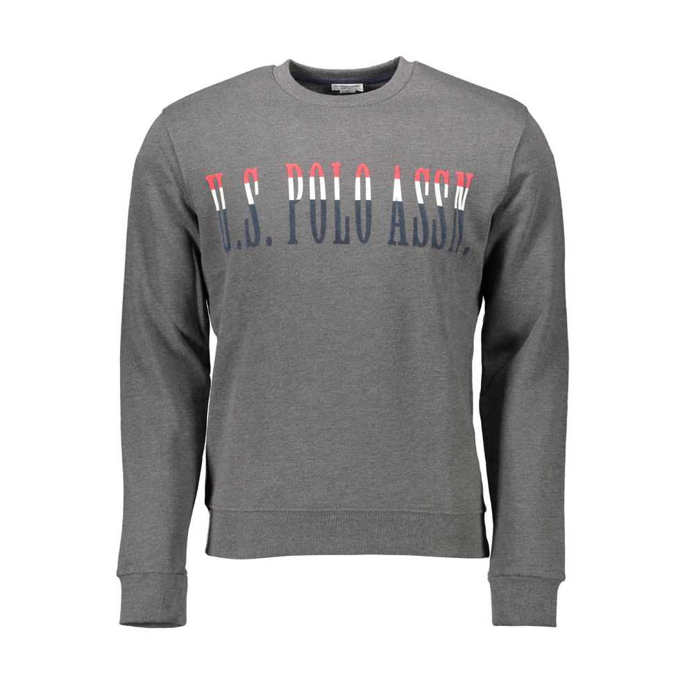 This Sweatshirt Sweater by U.S. POLO ASSN. for men in cotton gray presents a understated silhouette, featuring a sophisticated round neckline and for a understated finish.