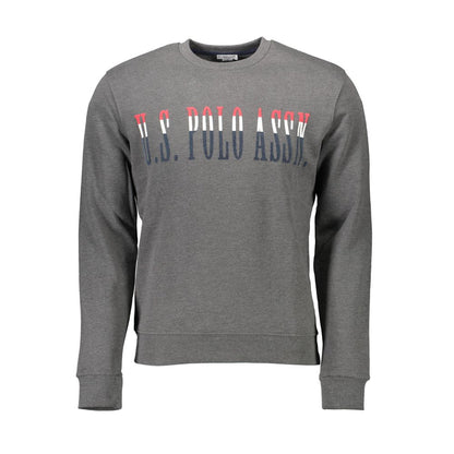 This Sweatshirt Sweater by U.S. POLO ASSN. for men in cotton gray presents a understated silhouette, featuring a sophisticated round neckline and for a understated finish.