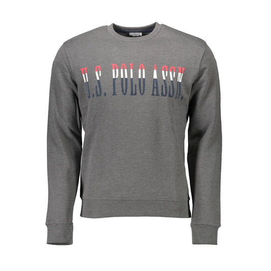 This Sweatshirt Sweater by U.S. POLO ASSN. for men in cotton gray presents a understated silhouette, featuring a sophisticated round neckline and for a understated finish.
