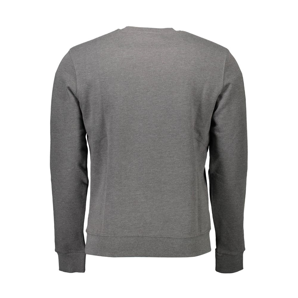 Sweatshirt Sweater by U.S. POLO ASSN. for men in cotton gray showcases a discreet silhouette, finished with a discreet round neckline and for a discreet look.