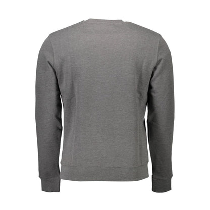 Sweatshirt Sweater by U.S. POLO ASSN. for men in cotton gray showcases a discreet silhouette, finished with a discreet round neckline and for a discreet look.