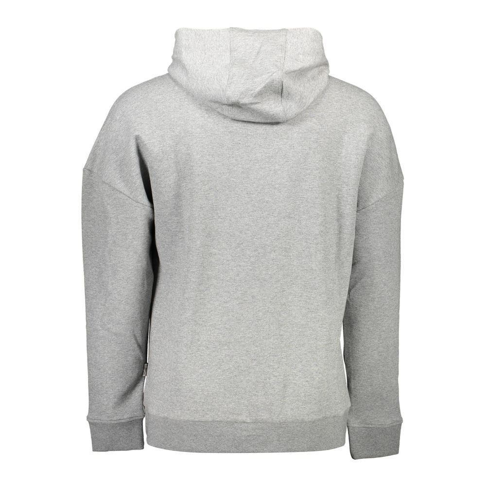 Hooded Sweatshirt Sweater by Plein Sport for men in cotton gray showcases a discreet silhouette, finished with a discreet hooded neckline and for a discreet look.