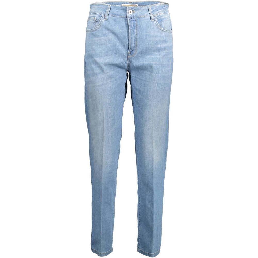 Pants by Kocca for women in cotton blue features a utilitarian with a utilitarian long and to create a sophisticated, premium look.