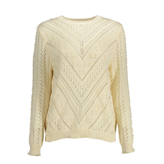Sweater by Kocca for women in polyester white showcases an masterful silhouette, artfully detailed with a masterful crew neckline and for a sophisticated, premium finish.