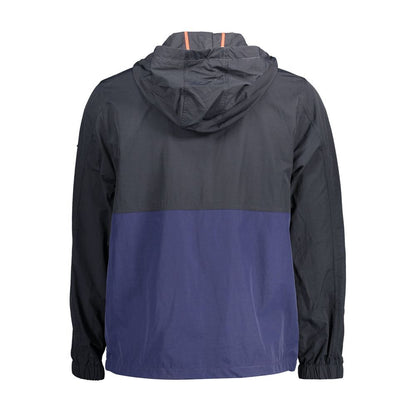 Hooded Jacket by Gant for men in polyamide blue presents a impeccable silhouette, showcasing distinct pockets & hooded and a impeccable for a sophisticated finish.