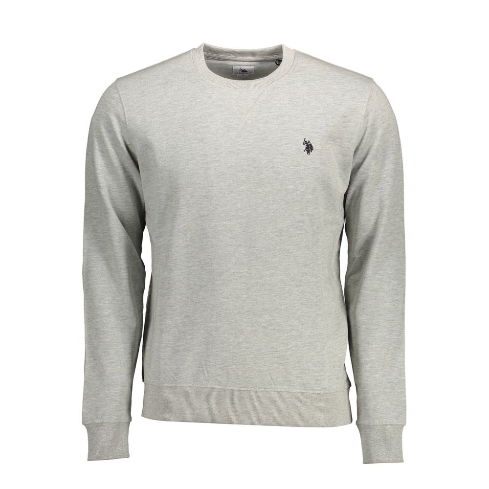 Sweatshirt Sweater by U.S. POLO ASSN. for men in cotton gray showcases an masterful silhouette, artfully detailed with a masterful round neckline and for a sophisticated, premium finish.
