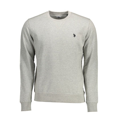 Sweatshirt Sweater by U.S. POLO ASSN. for men in cotton gray showcases an masterful silhouette, artfully detailed with a masterful round neckline and for a sophisticated, premium finish.