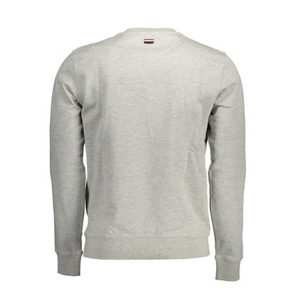 Sweatshirt Sweater by U.S. POLO ASSN. for men in cotton gray showcases a discreet silhouette, finished with a discreet and for a discreet look.