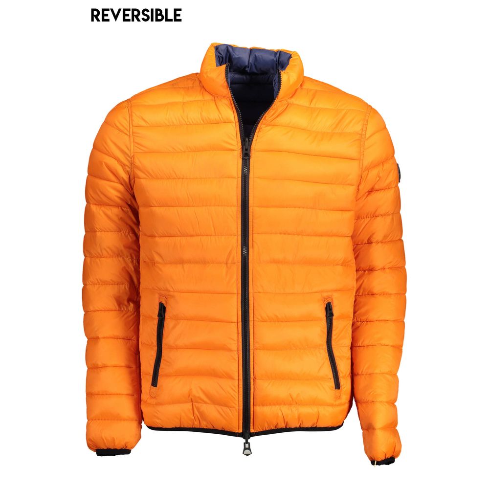 This Jacket by U.S. POLO ASSN. for men in nylon orange showcases a magnificent silhouette, meticulously crafted with a distinctive and functional pockets for a magnificent finish.