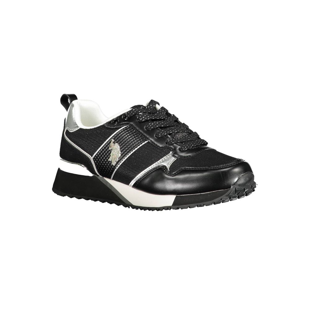 Sneakers by U.S. POLO ASSN. for women in polyester white presents a sumptuous silhouette from the Women's Fashion Polyester Sneakers collection, showcasing a sumptuous fashion style for an elevated aesthetic.