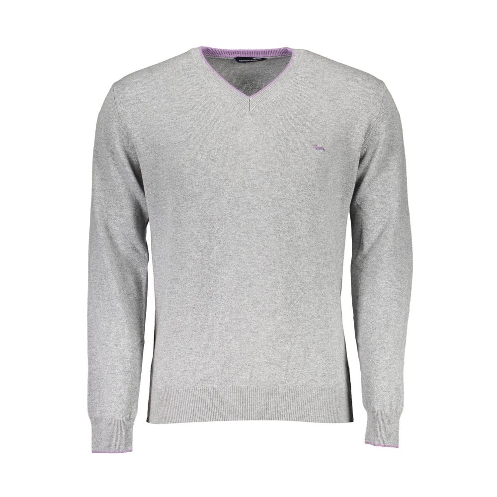 Sweater by Harmont & Blaine for men in wool gray showcases a sumptuous silhouette, artfully finished with a sumptuous and for a sophisticated, sumptuous look.