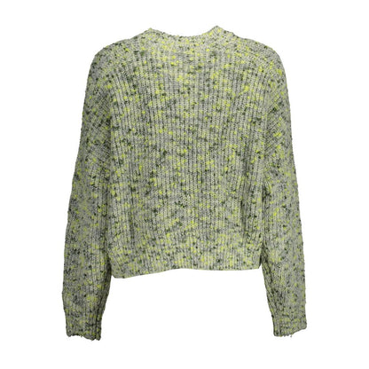 Sweater by Desigual for women in polyester green showcases a downtown chic silhouette, artfully finished with a downtown chic and for a sophisticated, high-end look.