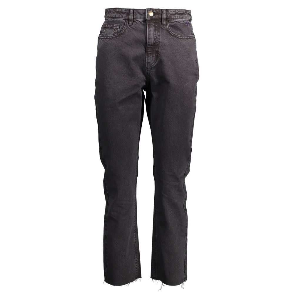 Pants by Desigual for women in cotton black features an on trend silhouette with a and cut in an elegant long for a sophisticated look.