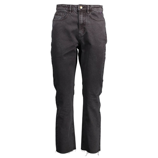 Pants by Desigual for women in cotton black features an on trend silhouette with a and cut in an elegant long for a sophisticated look.