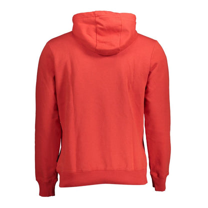 Hooded Sweatshirt Sweater by Napapijri for men in organic cotton red features an polished silhouette, showcasing refined and a sophisticated for a truly polished finish.