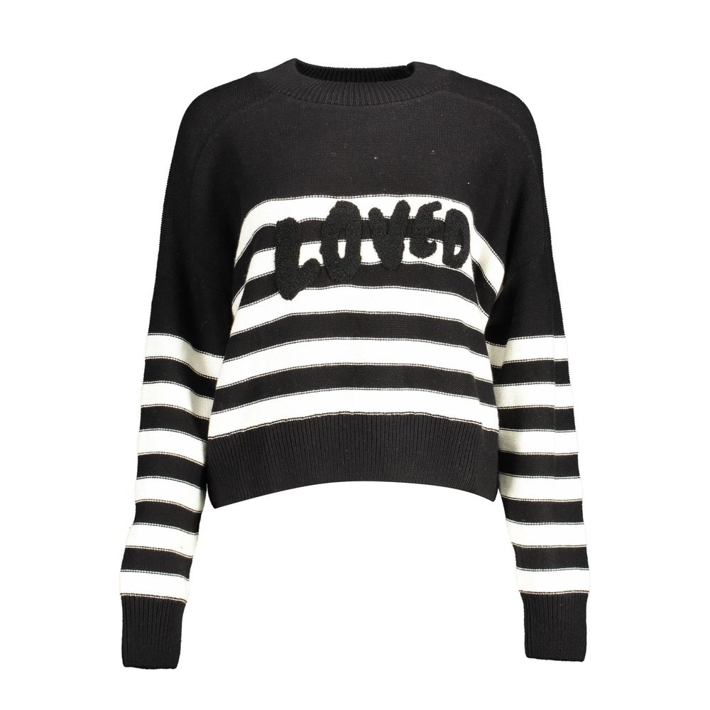 Desigual Women's Round Neck Cotton Sweater - Black