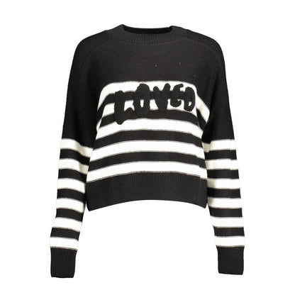 Desigual Women's Round Neck Cotton Sweater - Black