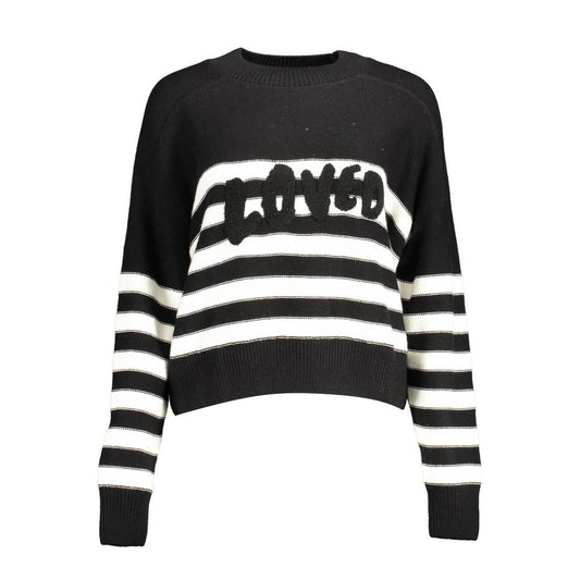 Desigual Women's Round Neck Cotton Sweater - Black