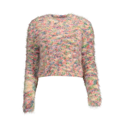 Sweater by Desigual for women in cotton pink showcases an masterful silhouette, artfully detailed with a masterful round neckline and for a sophisticated, premium finish.
