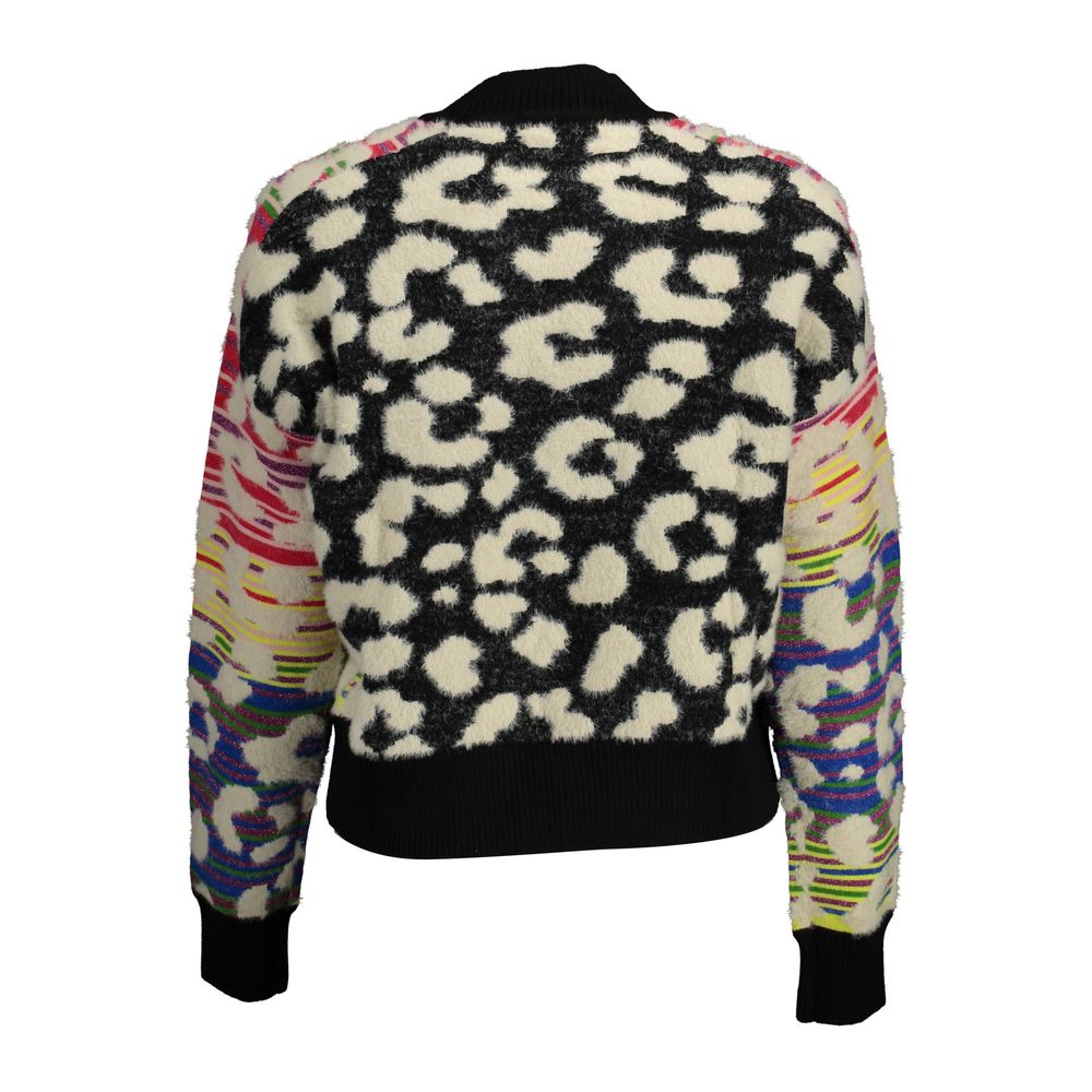 Sweater by Desigual for women in polyester blue showcases a downtown chic silhouette, artfully finished with a downtown chic and for a sophisticated, high-end look.