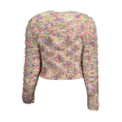 Sweater by Desigual for women in cotton pink showcases a downtown chic silhouette, artfully finished with a downtown chic and for a sophisticated, high-end look.