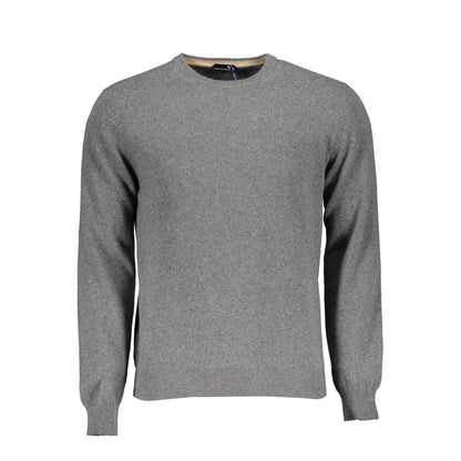 Sweater by Harmont & Blaine for men in wool gray showcases a discreet silhouette, finished with a discreet round neckline and long-sleeve for a discreet look.
