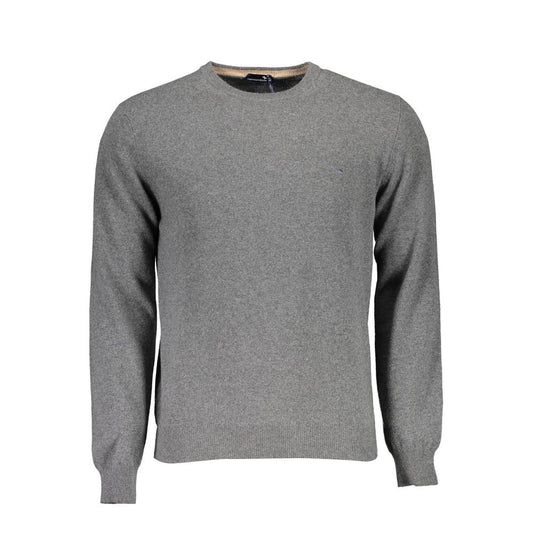 Sweater by Harmont & Blaine for men in wool gray showcases a discreet silhouette, finished with a discreet round neckline and long-sleeve for a discreet look.