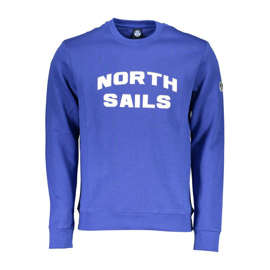This Sweatshirt Sweater by North Sails for men in cotton blue presents a understated silhouette, featuring a sophisticated round neckline and for a understated finish.