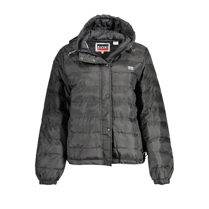 Hooded Jacket by Levi's for women in polyester black features an utilitarian silhouette with a refined hooded neckline, showcasing sophisticated pockets & hooded for an utilitarian aesthetic.
